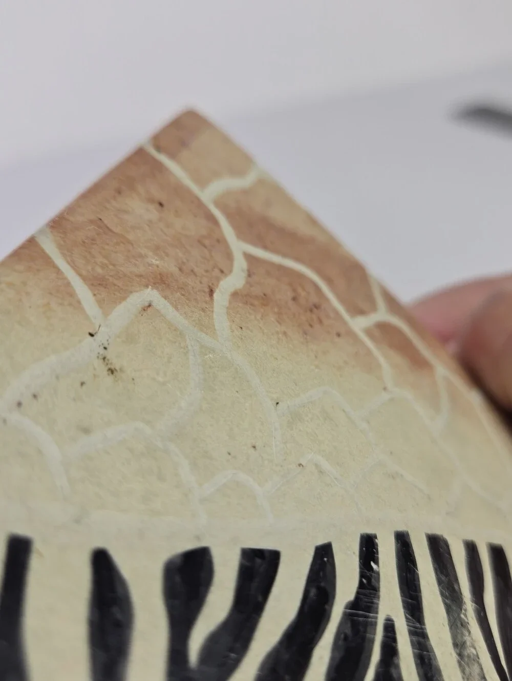 VTG Animal Carved Print Soap Stone Trinket Box Hand Crafted in Kenya Wild Life